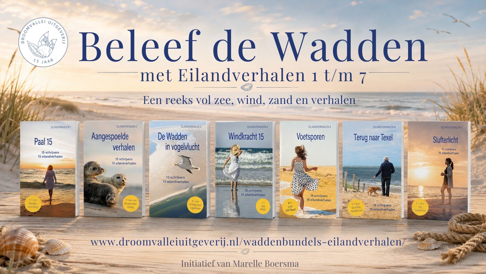 Sfeerbeeld bij de Waddenbundels van Droomvallei Uitgeverij
