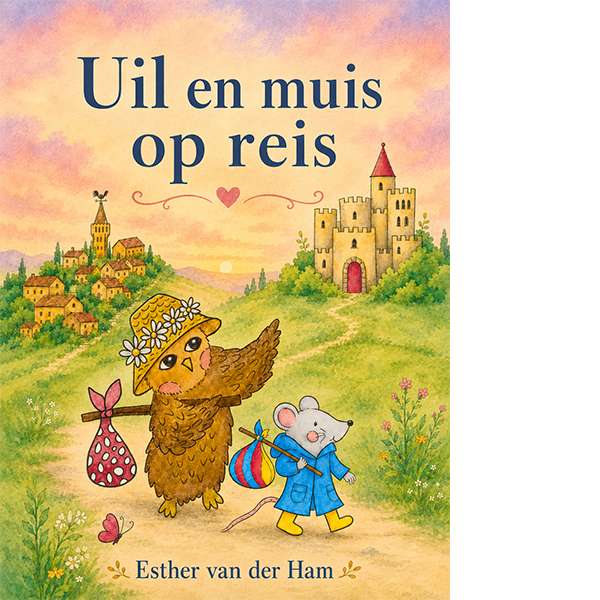 Omslag van Uil en Muis op reis, AVI E3 prentenboek voor de beginnende lezer